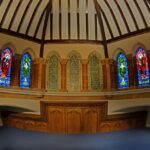 first-floor-room-with-feature-stained-glass-wood-carving-mosaics-where-church-santuary-was